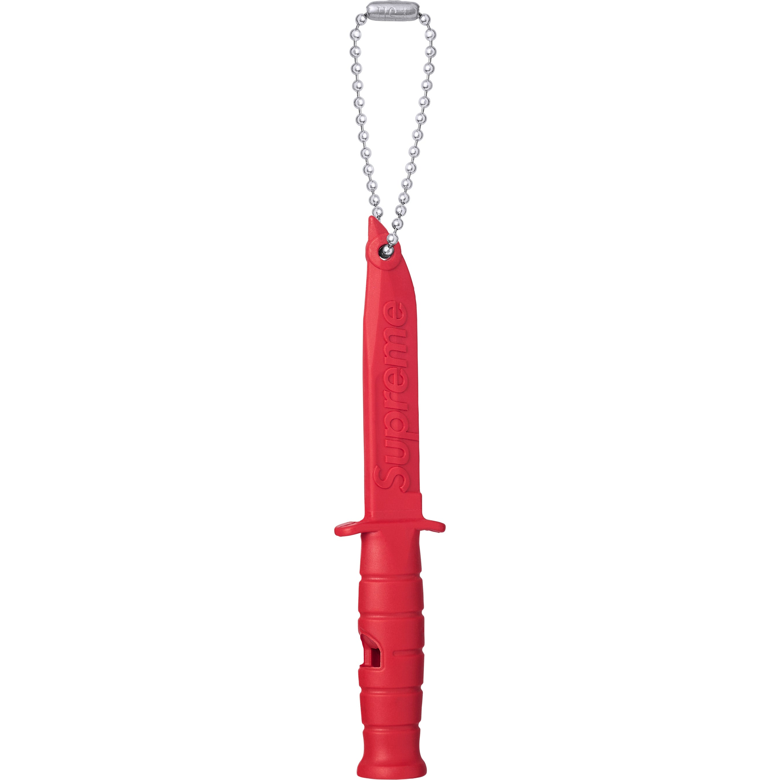 Supreme®/Ka-Bar Emergency Whistle Keychain view 2